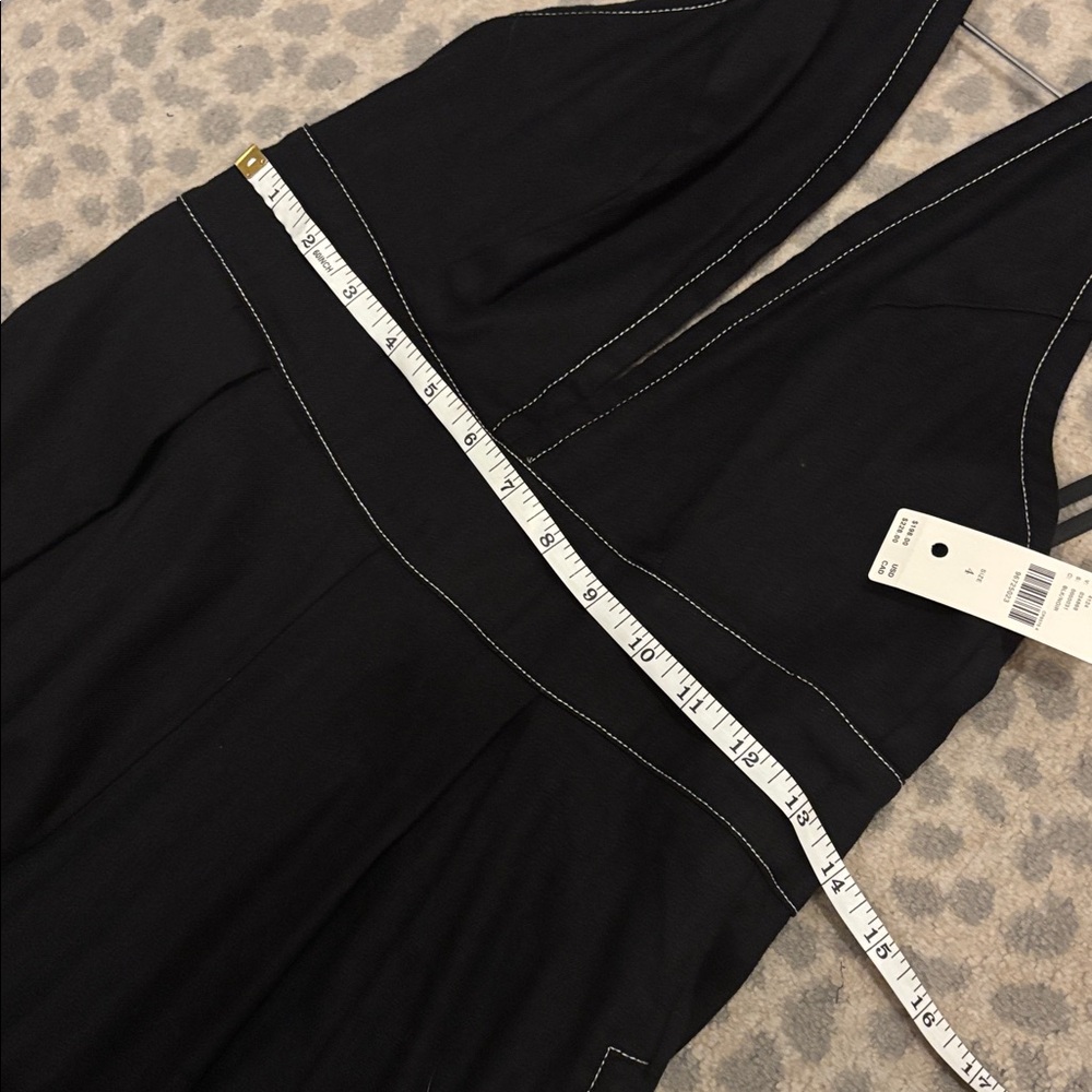 Anthropologie Black Halter Wide-Leg Jumpsuit - Picture 7 of 16